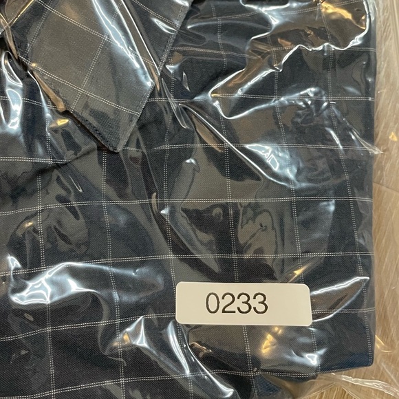 Theory Shirt Adult Large Gray Black Plaid Lightweight Button Up Cotton Mens - Picture 16 of 16